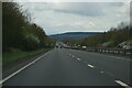 A5 westbound, dropping towards the River Tern