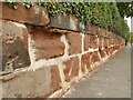 Eroded wall, Ellesmere Road