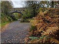 Bridge crossing a former railway line