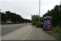 Bus stop and shelter on Manvers Way