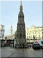 TQ3080 : The Queen Eleanor Cross, outside Charing Cross station by Roy Hughes