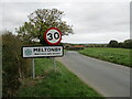 SE8052 : Entering  Meltonby  on  minor  road by Martin Dawes