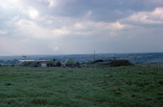 Looking towards the observatory on Monument Farm