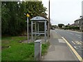 Bus stop and shelter on High Street (B6273)