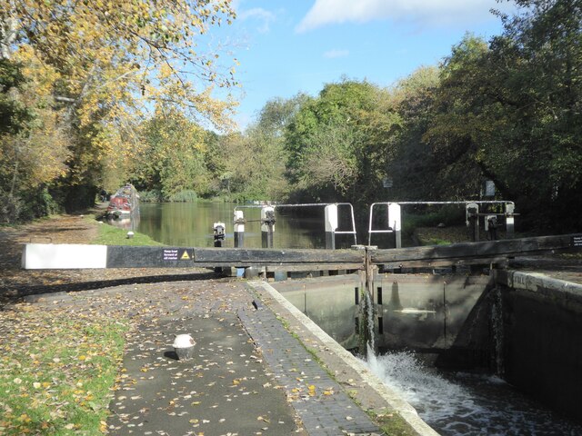 The upper lock gates at Clitheroe's Lock