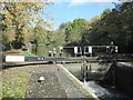 The upper lock gates at Clitheroe