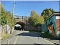 Railway underpass, Old Coleham, Shrewsbury, from the west