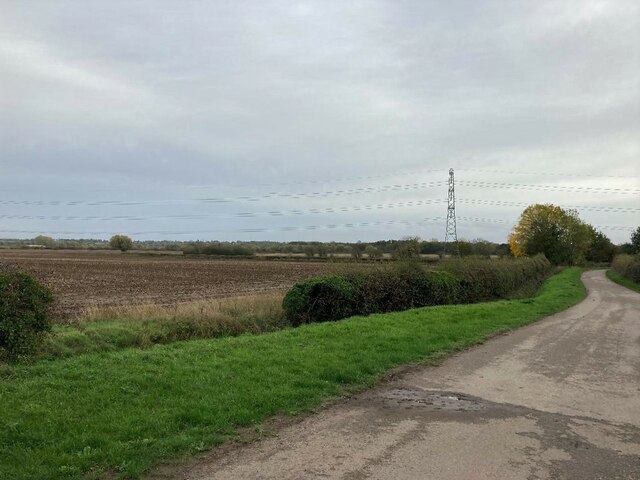 Track and Fields near Bulcote Farm