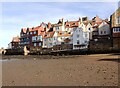 Houses on Sandside seen from the outer harbour, Whitby