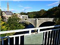 The bridges and industrial buildings at Chirnsidebridge, Scottish Borders