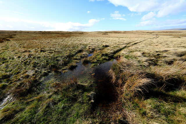 Boggy path above Cowburn Head © Andy Waddington :: Geograph Britain and ...