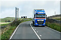 SK1278 : HGV on the A623 near Peak Forest by David Dixon