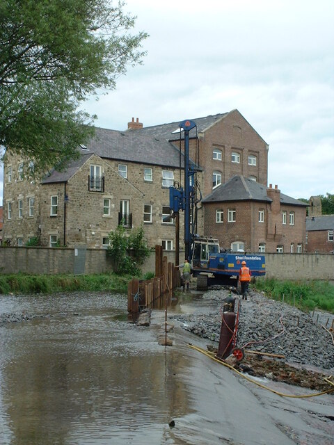 Olivers Mill Weir, River Wansbeck, Morpeth