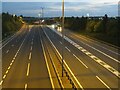 TL5122 : M11 at dusk, near Stansted Airport by Malc McDonald