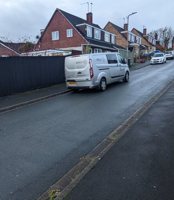 Silver Ford Transit van, Aspen Way,... © Jaggery :: Geograph Britain ...