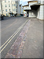SX9676 : Kerb, Station Road, Dawlish by Robin Stott