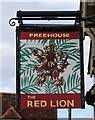 Sign for the Red Lion, Stevington