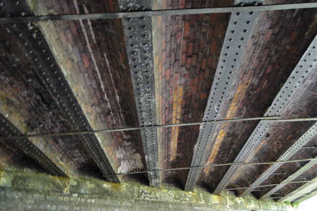 The underside of the Rotterdam Road bridge