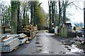 Wood yard at Holms Farm Cottages