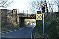 TQ5038 : Railway bridge over A264 by N Chadwick