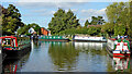 Canal at Penkridge Wharf in Staffordshire