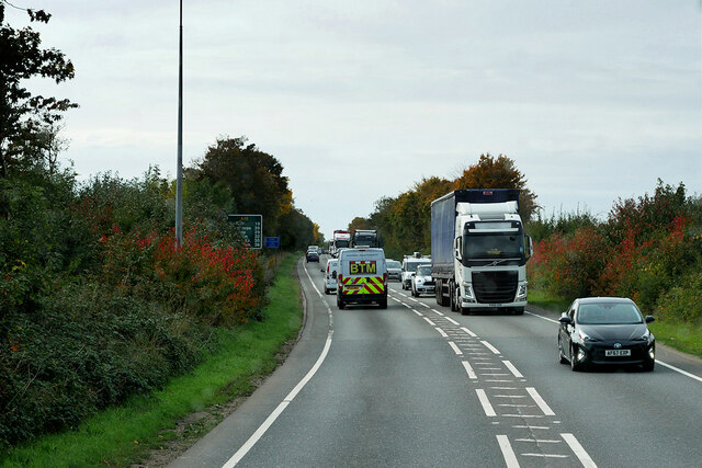 A46 near Riseholme, Lincoln © David Dixon :: Geograph Britain and Ireland