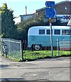 Blue direction signs, Wareham, Dorset