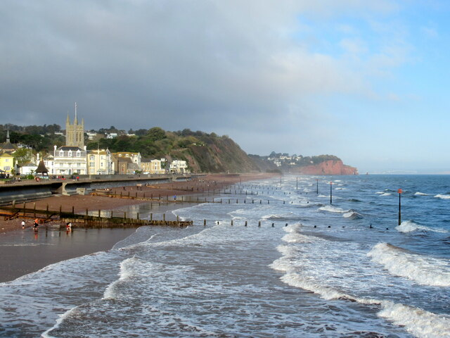 Teignmouth beach from the Grand Pier