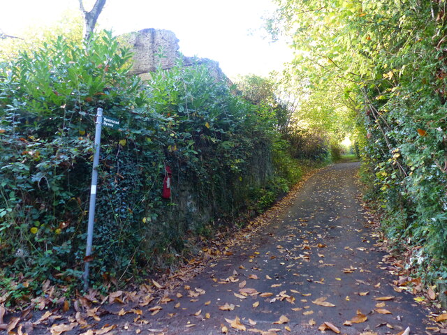 Restricted byway with letter box, Park Hill, Gloucestershire