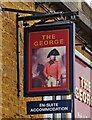 Sign for the George public house