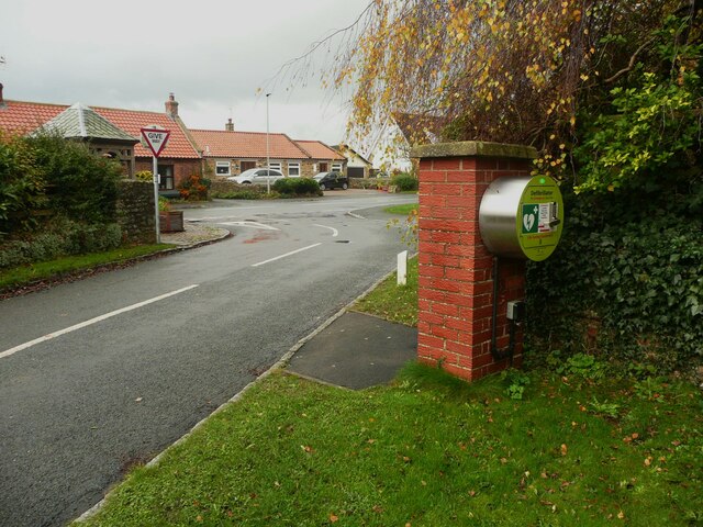 Defibrillator, Bolton-on-Swale © Humphrey Bolton Cc-by-sa/2.0 ...