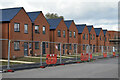 New housing nearing completion on Bluebell Way, Whiteley