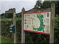 Information board at Abberley village hall