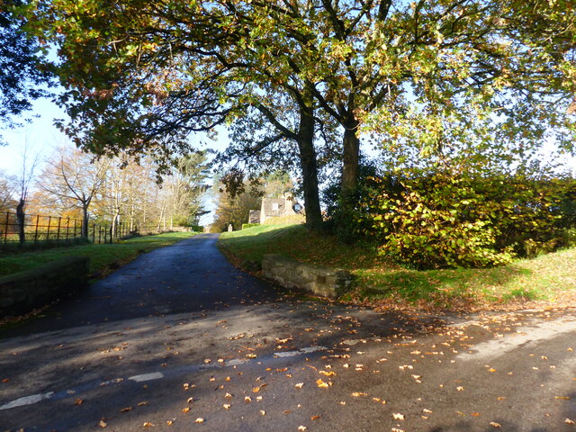 Road junction near Wyndcliffe Court, St Arvans
