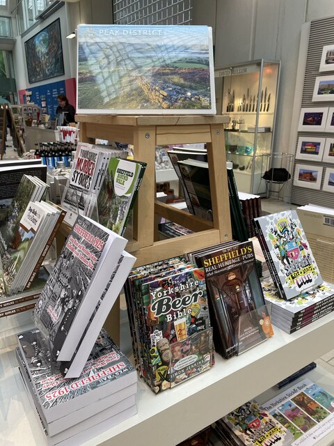 Local books on sale in the Millennium Gallery