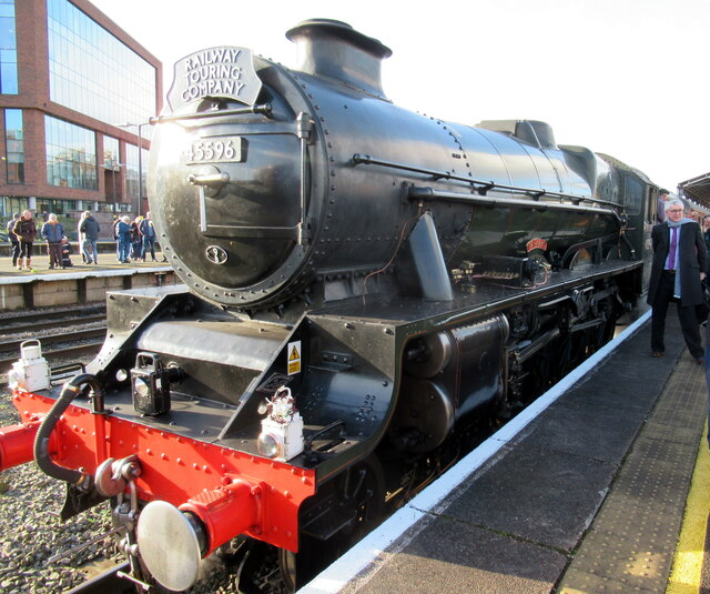 Jubilee Class 45596 Bahamas at Chester with steam special from Bristol