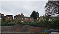 Rear of houses from behind Riverside sports centre