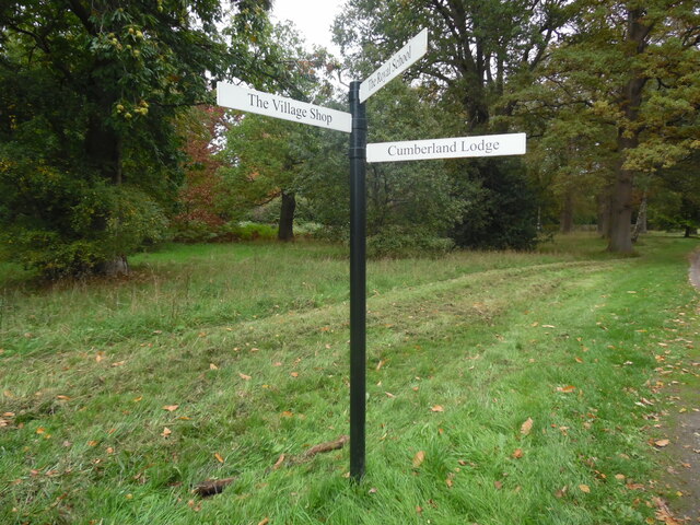 Signpost in Windsor Great Park