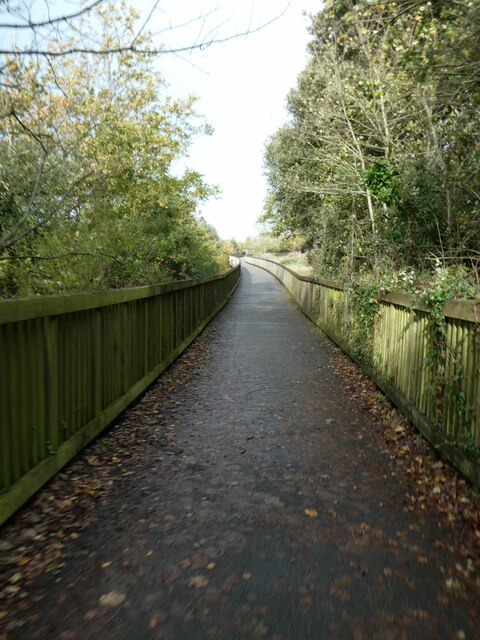 The first boardwalk between Lympstone... \u00a9 David Smith :: Geograph ...