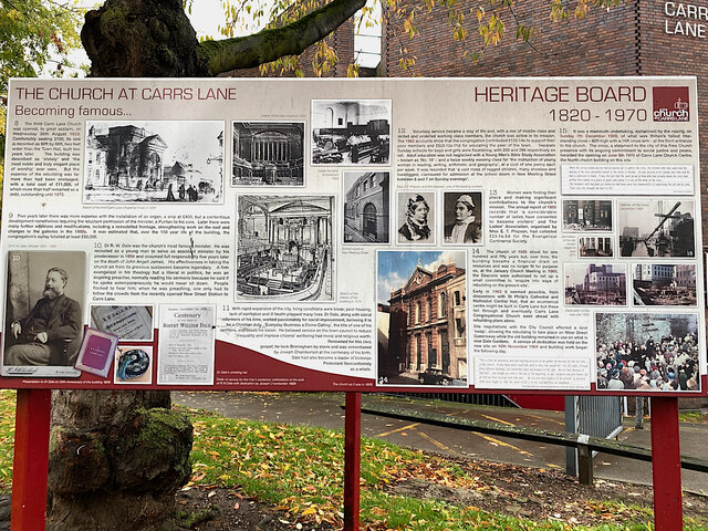 Carrs Lane Church, Birmingham: history