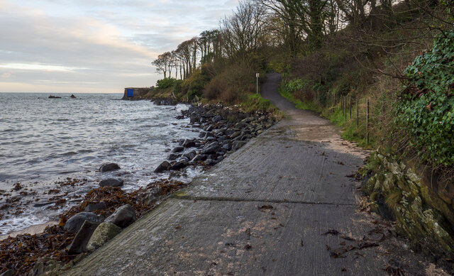 The North Down Coastal Path at Swineley Bay
