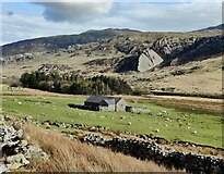SH6660 : Building at the east end of Llyn Ogwen by Mat Fascione
