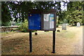 TL4860 : St Mary the Virgin Church Notice Board by Geographer