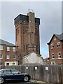 SJ9223 : Water tower of the former St George's Hospital, Stafford by Jonathan Hutchins