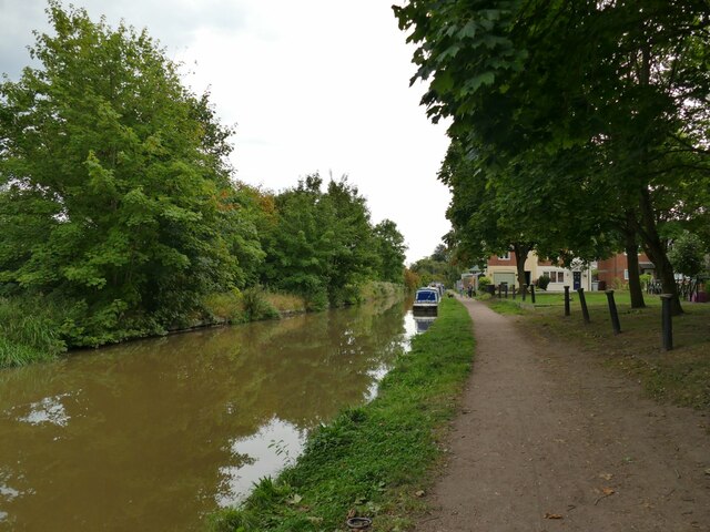 The Trent and Mersey Canal at The Moorings in Middlewich