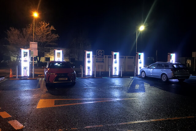 Burton-in-Kendal Service Area, Electric Vehicle Charging Points