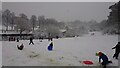 Winter fun by the River Severn