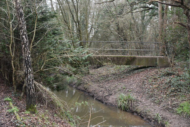 Footbridge, Burstow Stream