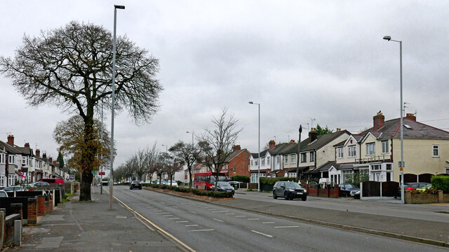 Stafford Road near Bushbury in... © Roger Kidd :: Geograph Britain and ...