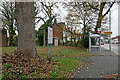 Housing and bus stop in Stafford Road, Wolverhampton